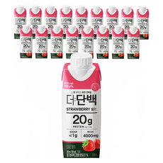 더단백 빙그레 건강tft 드링크 딸기, 250ml, 18개