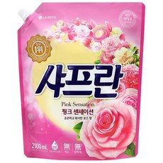 샤프란 핑크센세이션 섬유유연제 로즈향 리필 21L 1개 리뷰후기