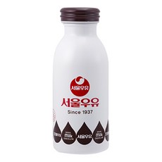 서울우유 레트로 보온 보냉 텀블러, 초코밀크드랍, 350ml