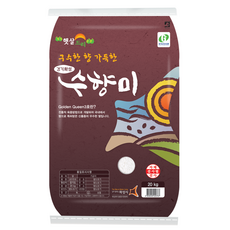 수향미 2024년산 햅쌀 골든퀸 3호 백미 상등급, 20kg, 1개