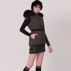 클리브랜드골프 여성용 FUR 후드 허리벨트 조끼 CKWVT157