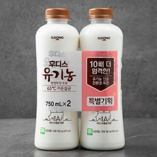 후디스 유기가공식품 인증 유기농 청정목장 우유 리뷰후기