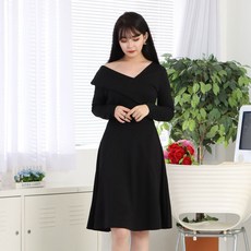 페이퍼먼츠 숄더 언발란스 봄 가을 햅번 원피스 6449 리뷰후기