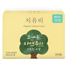 알뜰 쇼핑족 주목중 생리대 적극추천_치유비 자연감촉 팬티라이너롱, 롱, 20개입, 1개