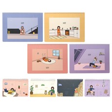 핑크풋 보리 먼슬리 플래너 4종 위클리 플래너 4종