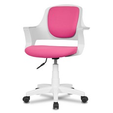 체어클럽 스타리아 화이트바디 패브릭 의자, Pink