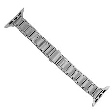 힐링쉴드 애플워치 큐브 메탈 스트랩 CM 시리즈 38 / 40 / 41mm, 실버