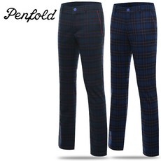 펜폴드 남성 노턱 스판 체크 골프바지 - PF64PT01 리뷰후기