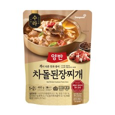 양반 차돌 된장찌개, 460g, 20개