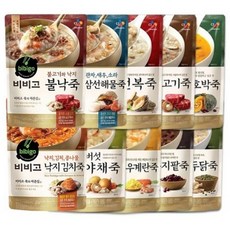 CJ 비비고죽 10종 1개씩 전복죽 낙지김치죽 리뷰후기