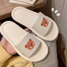 쿠션 곰돌이 실내슬리퍼