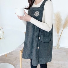 꼬레하우씨 기모 코사지 앞치마 리뷰후기