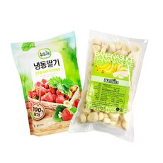 웰루츠 딸바 홀 딸기 수입 바나나 주스 리뷰후기