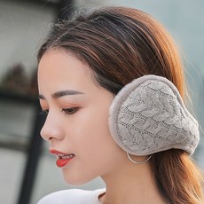 살림앤 포근한 니트 겨울 방한 귀도리 귀마개