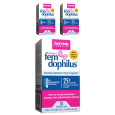 재로우 우먼 펨-도필러스 유산균 베지테리안 캡슐, 30개입, 3개