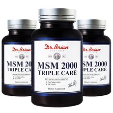 타이거아울렛 미국 MSM 2000 120정3병 약 6개월분 비타민D 망간 엠에스엠 디메틸설폰 식이유황 무릎 관절 연골 조인트 케어 영양제 리뷰후기