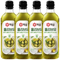 이달의 추천상품  올리브유 Best5_백설 스페인산 압착 올리브유, 900ml, 4개