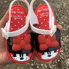 eissa kids 미니멜리사 여아용 미키 미니 리본 귀 아기 젤리슈즈 지그재그 댄스화 구두 샌들 XJ393-234 리뷰후기