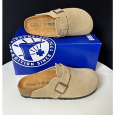 버켄스탁 Birkenstock 보스턴 플렛 슬리퍼 남여공용 타우페 무드 그레이