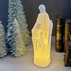 소망 불빛 구유 장식품 구유장식 축복장식 교회장식 LED조명 무드등 도자기장식 집들이선물, 입상