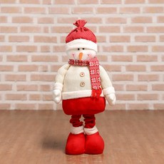 100cm 롱다리 눈사람 인형 데코 크리스마스 소품 장식 인테리어, 산타