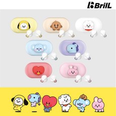 BT21 라인프렌즈 정품 BABY 캐릭터 블루투스 무선 이어폰 무선충전 우주스타 베이비 굿즈 TWS 미니 핸즈프리 블루투스이어폰 리뷰후기