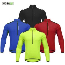 WOSAWE 스포츠 라이딩 자전거 퀵드라이 하프집업 상의