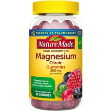 Hih Absortion Manesiu Citrate 60cas 높은 흡수 마그네슘 구연산염 젤리로 근육 이완 수면에 도움 리뷰후기