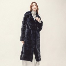 NAFA 플럭 리젠탈 밍크 롱 코트