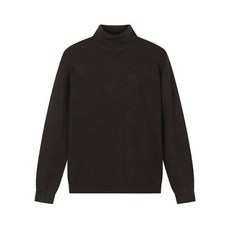 탑텐 23 FW 남자 베이직 소프트터치 터틀넥 긴팔 니트 BR