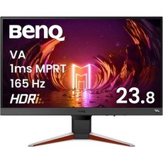 BenQ MOBIUZ EX240N 게이밍 모니터 24" FHD 1080p 165Hz 1ms | VA HDRi 컬러 옵티마이저 라이트 튜너 블랙 이퀄라이저 프리싱크 아이 케어 기술, 24" FHD VA | 165Hz 1ms | 2 x 2