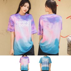 헤링본 여성 물나염 반팔 래쉬가드 티셔츠 썸머룩 비치웨어 상의 RE330W 리뷰후기