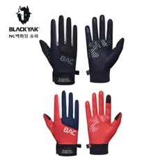 블랙야크 공용 100대명산 기능성 스트레치 메쉬원단 알파인롱글러브 2BYGVS2903, RED, 1개