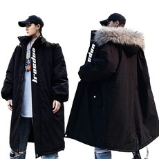 롱코트 남성용 롱패딩 롱 점퍼 경랑 자켓 블랙 빅사이즈 야상