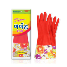 마미손 고무장갑 꽃그린 기모 5개 리뷰후기