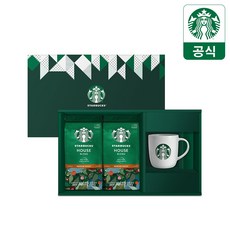 스타벅스 원두커피 선물세트(하우스 블렌드 400g+머그컵) 스타벅스 선물세트(하우스 블렌드 400g+머그컵) 1개 400g
