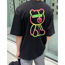레인보우 베어 데일리 반팔 리뷰 후기