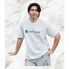 가성비 끝판왕 스노우피크 추천_스노우피크 어패럴 SNOWPEAK APPAREL 냉감 로고 반팔 티셔츠 Off White S24MUFTS67 S24MUFTS67OW 1130127