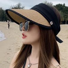 테라맘 UV차단필수템 여름 여성 큐빅포인트 라탄썬캡 W269 리뷰후기