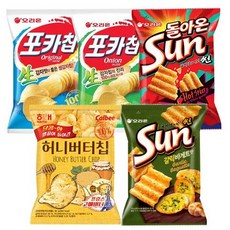 오리온 썬칩 2종 2봉 포카칩2종 2봉 허니버터칩 2봉 10봉