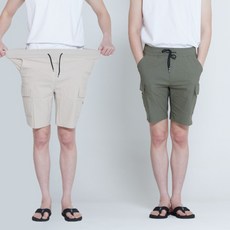 위어도 남자 빅사이즈 밴딩 포켓 인절미 반바지 리뷰후기