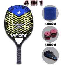 Camewin 성인 프로페셔널 풀 카본 비치 테니스 라켓 4 IN 1 소프트 EVA 페이스 Raqueta With Bag 유니 장비 Padel 라켓, IANONI-PR760