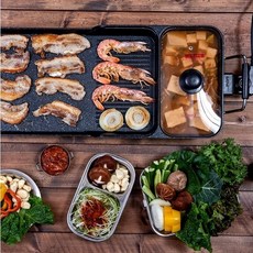 요요맘 멀티 대형 와이드 전기그릴 삼겹살 소고기 캠핑 불판 후라이팬 YYM-740G 가방포함 리뷰후기