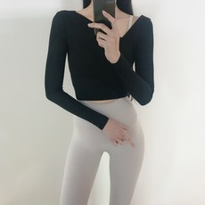 로라벨 원숄더 필라테스복 요가복 필라테스옷 필라테스커버업 필라테스상의 요가 긴팔 집업 운동복 티 봄 여름 리뷰후기
