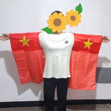 오륜기 대한민국 국기 미국 중국 베트남 태국 한국 응원도구 GW몰, 1개, 베트남D