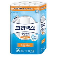 크리넥스 도톱 3겹 클린케어 화장지 리뷰 후기