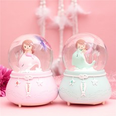 돌고래 소녀 워터볼 스노우볼 오르골 기념일 크리스마스 선물 리뷰후기