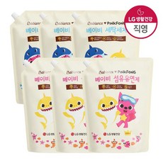 베비언스 핑크퐁 유아세제 리필 2 3개유아섬유유연제 리필 2 3개