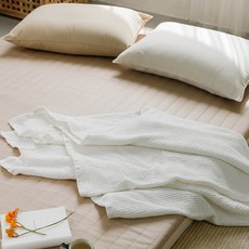 더블샵 소프트 모달 피그먼트 와플 여름이불 스프레드 165x200 리뷰후기