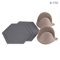비비또 실리콘 냄비장갑냄비받침 1세트